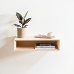 Floating Birch Plywood Bedside Table