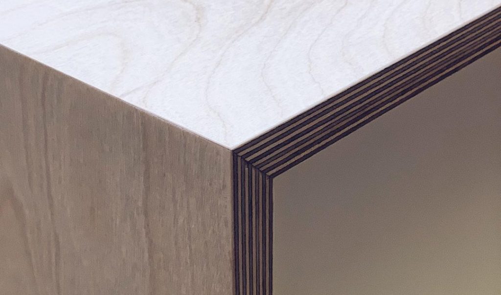plywood mitre corner joint detail