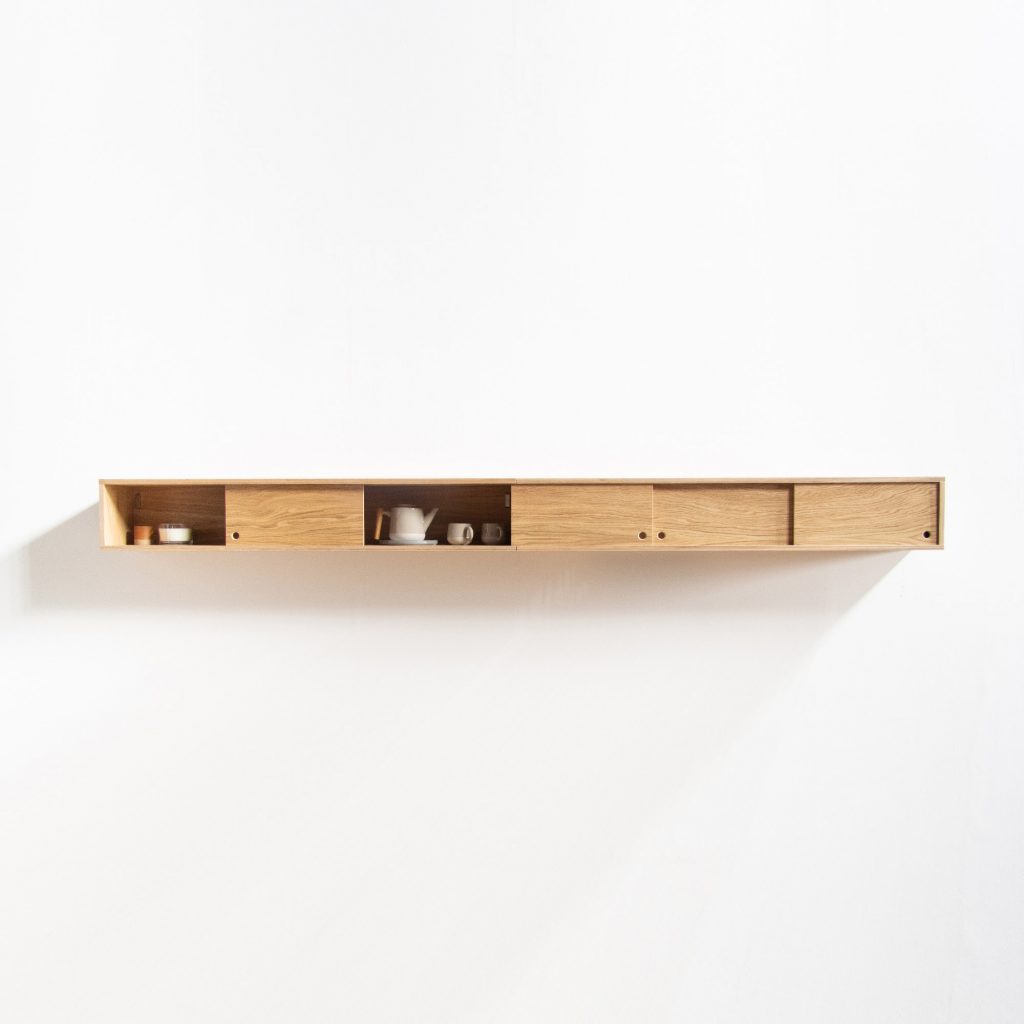 Bespoke Plywood Furniture - Oak Kitchen Floating Cabinet