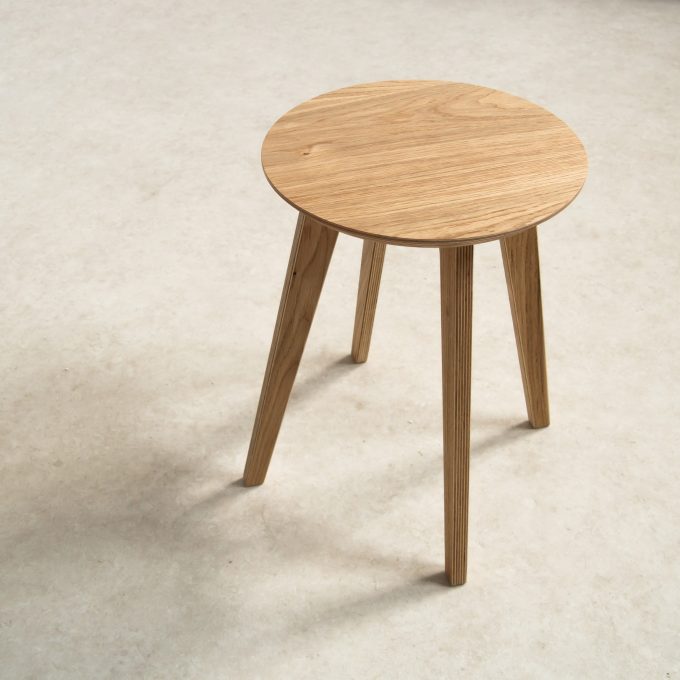 Oak Plywood Side Table